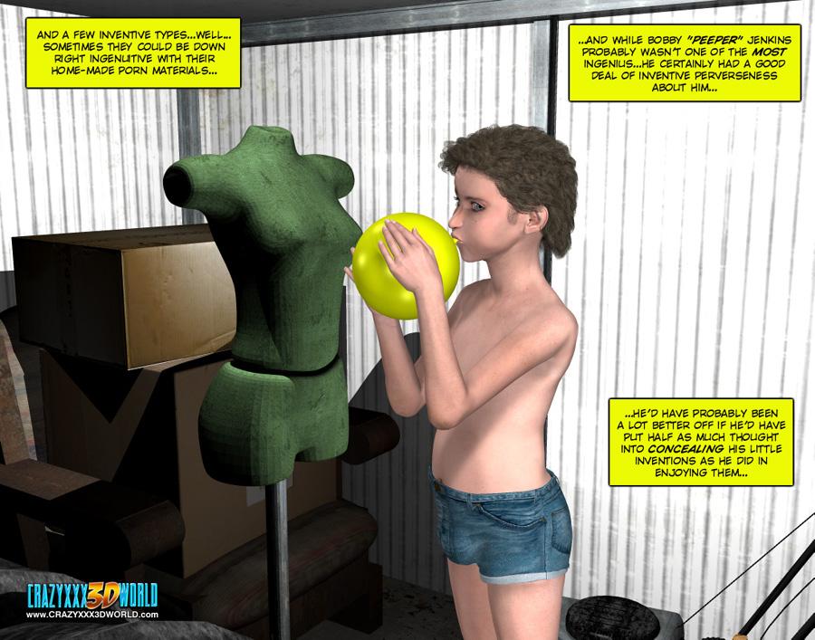 Big Cocked Young Dude Caught Masturbating In Cartoon Sex Picture 4