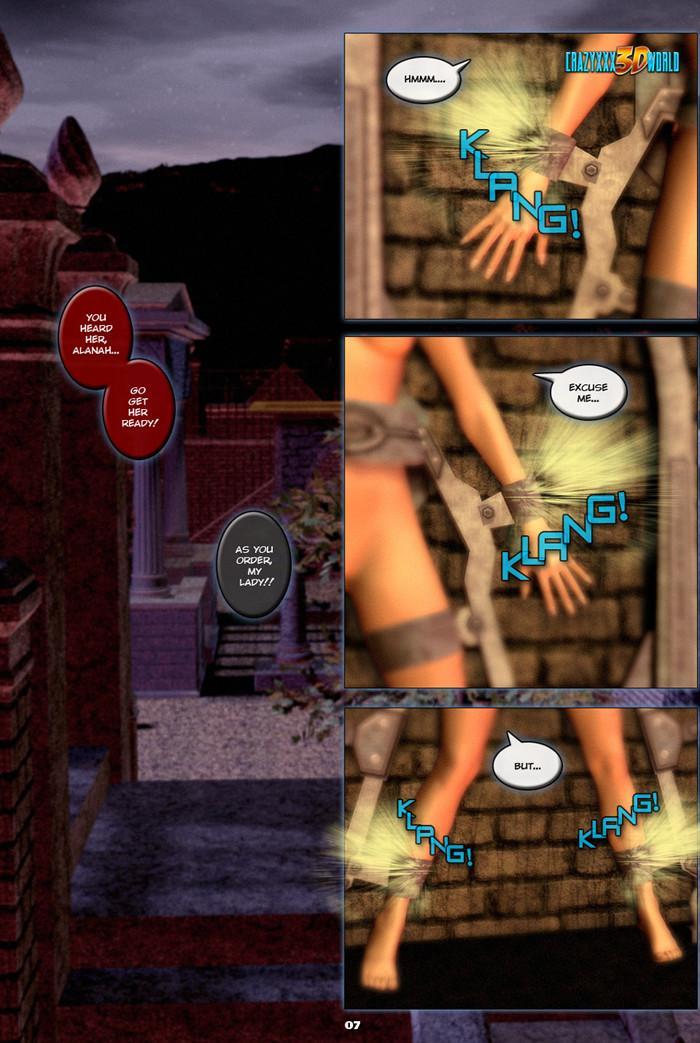 Super sexy 3d blonde chick kept chained to - Cartoon Sex - Picture 7