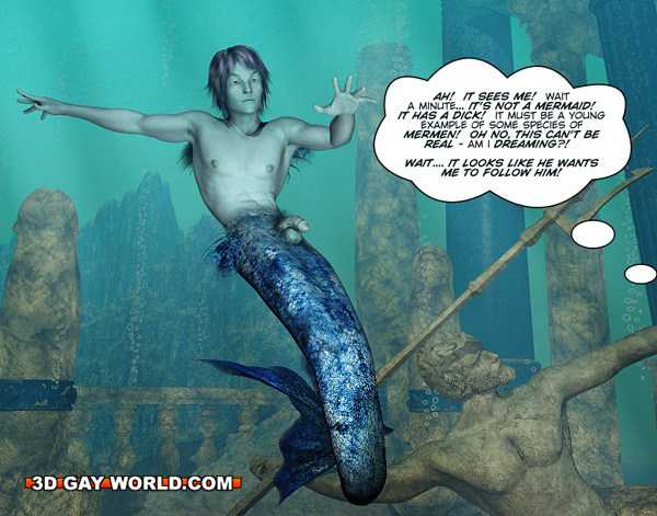 Diver Finds An Attractive Merman And Manhandles His Member Cartoontube Xxx