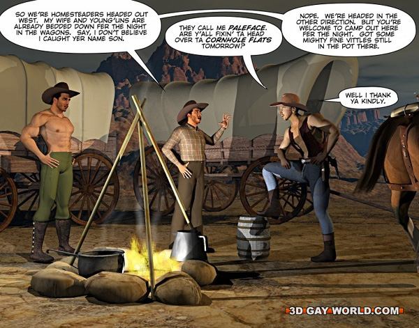A Good Wild West Gay Ride In These Gay Silver Cartoon Picture 3