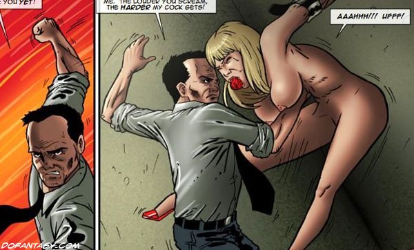 Poor blonde beauty gets captured and - BDSM Art Collection - Pic 1