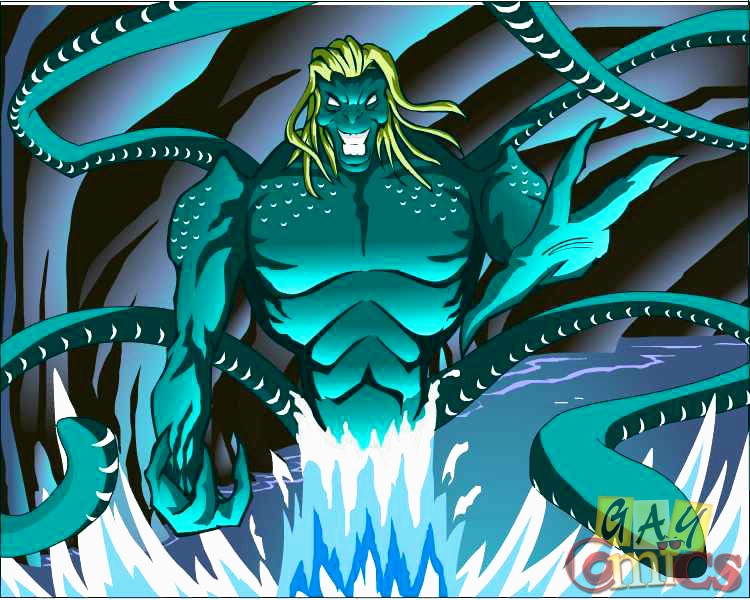 Hot Fee Fuck With The Water Monster Silver Cartoon Picture 7