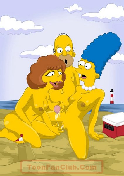 Famous heroes from Simpsons made a real orgy - Cartoon Sex - Picture 2