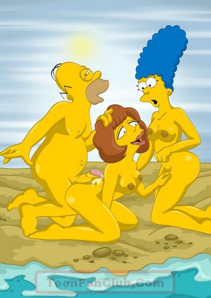 Famous heroes from Simpsons made a real orgy - Cartoon Sex - Picture 3