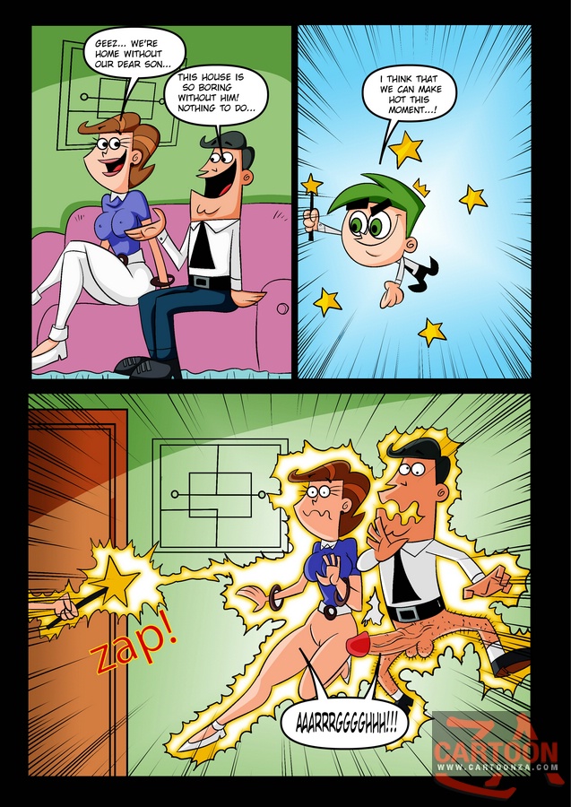 Cosmos and wanda enjoy turbo charged sex - Cartoon Sex - Picture 1