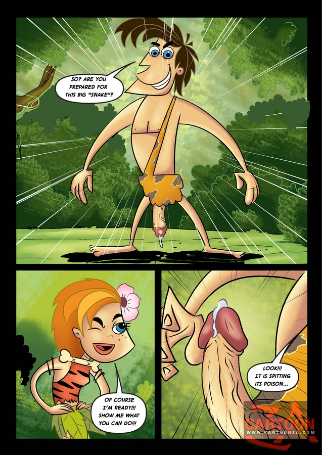 Jungle George rushes in to rescue horny Jane - Cartoon Sex - Picture 1