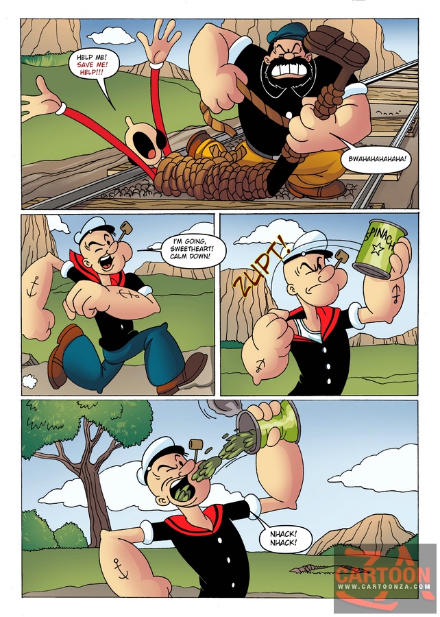 Powerful Popeye defeats big bad villain to - Cartoon Sex - Picture 1