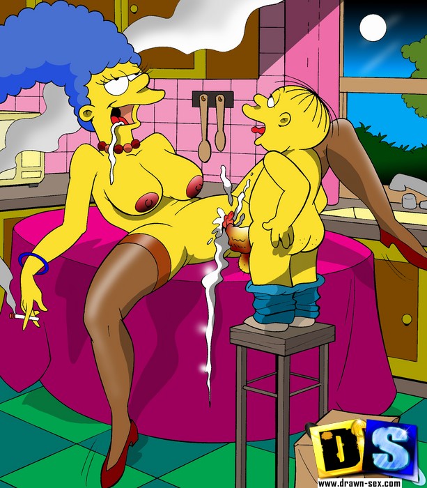 Young And Old Simpsons Get Naughty Fucking Pussy And Sucking Cock ...