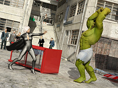 Angry Hulk humped a beautiful blondie in high - Cartoon Sex - Picture 1