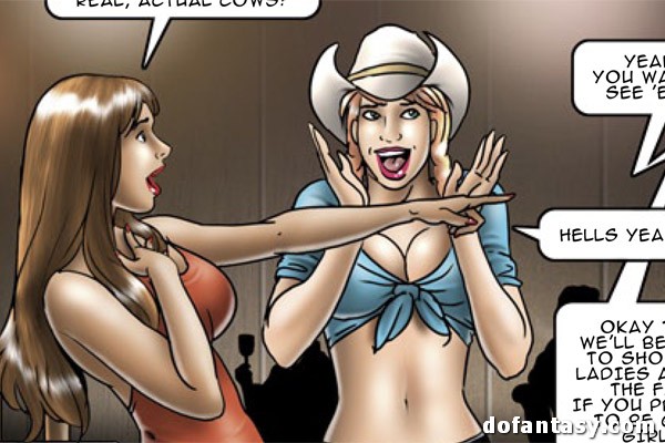 Blonde hottie in a hat and her brunette - BDSM Art Collection - Pic 1
