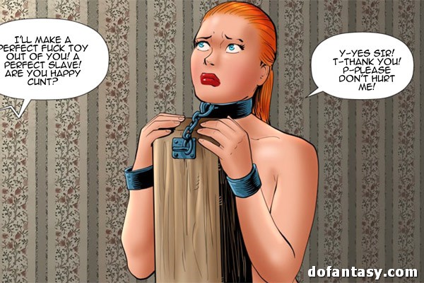Ponytailed redhead in a collar - BDSM Art Collection - Pic 2