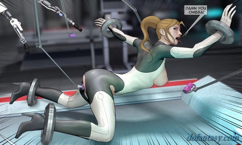 Helpless blonde spacewoman violated by - BDSM Art Collection - Pic 3
