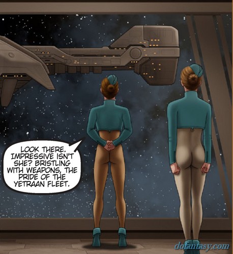 Busty space stewardesses discussing - BDSM Art Collection - Pic 2