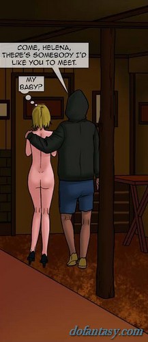 Blonde in an oversized raincoat - BDSM Art Collection - Pic 3