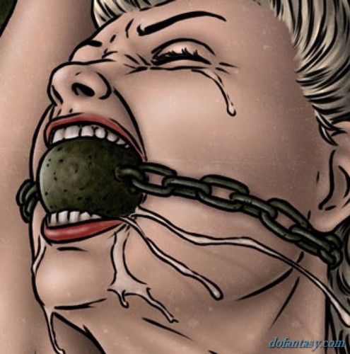 Blue-eyed blonde crying while getting - BDSM Art Collection - Pic 2