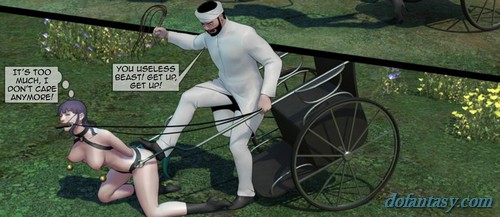 Humiliating chariots race ends with - BDSM Art Collection - Pic 1