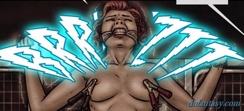 Electro torture for a busty redhead - BDSM Art Collection - Pic 2