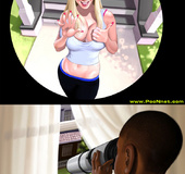Busty cartoon nude blonde captured and used as a&hellip;
