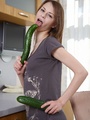 Beata with a cucumber or two - Picture 1
