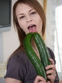 Beata with a cucumber or two - Picture 2