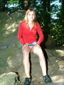 Sexy teen beth walks thru the park and - Picture 10