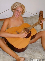 Hot teen gets off playing guitar in - Sexy Women in Lingerie - Picture 6