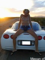 Dirty teen spreads pussy on the hood of - Picture 5