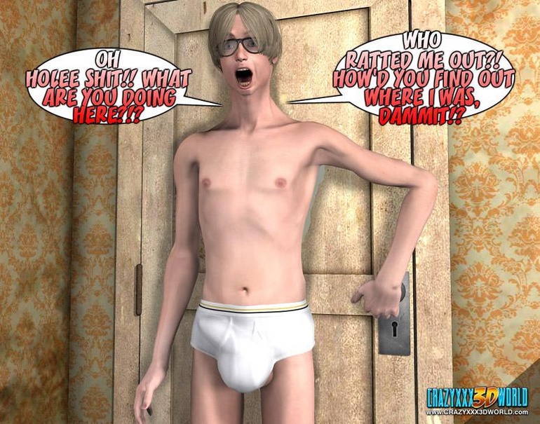 Young slim shaped 3d guy fucks and older - Cartoon Sex - Picture 1