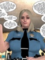 Horny blone 3d pollice officer rides a - Picture 5