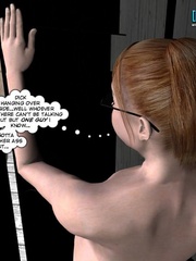 Blonge 3d preggo girl feels horny in restroom - Cartoon Sex - Picture 5