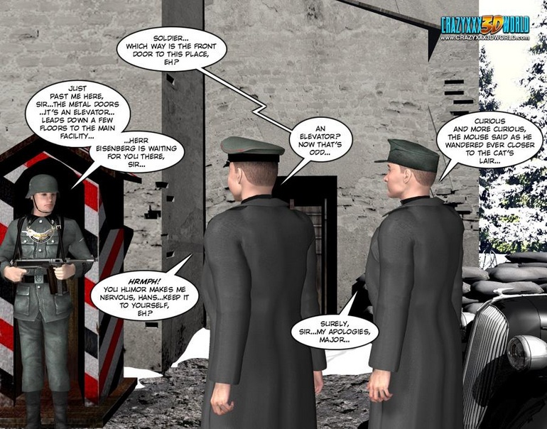 3d nazi officer interrogates beautiful - Cartoon Sex - Picture 6