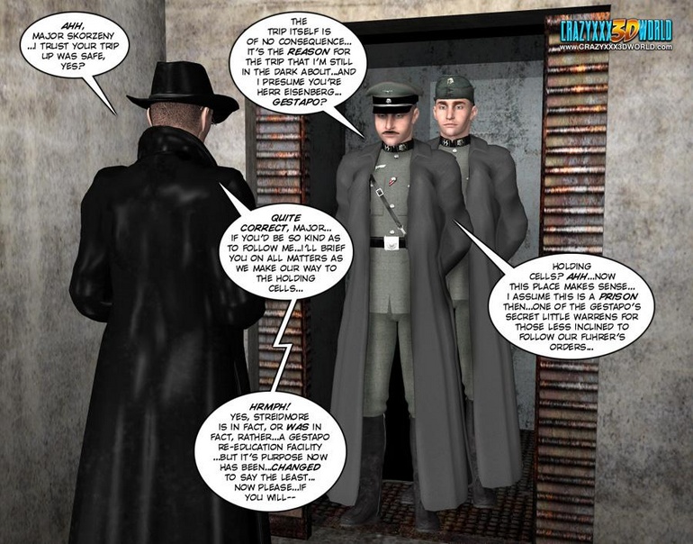 3d nazi officer interrogates beautiful - Cartoon Sex - Picture 7