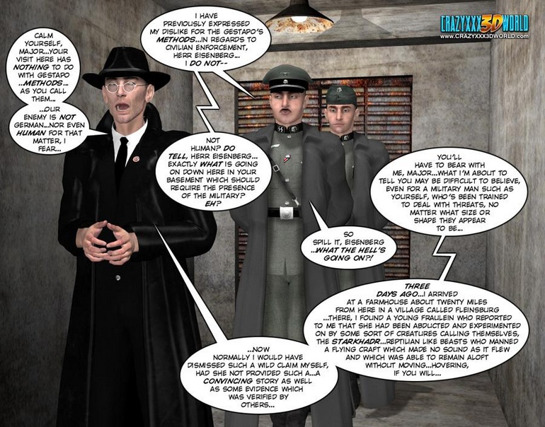 3d nazi officer interrogates beautiful - Cartoon Sex - Picture 8