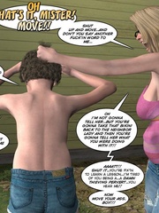 Young 3d dude flashing his huge rockhard cock - Cartoon Sex - Picture 3