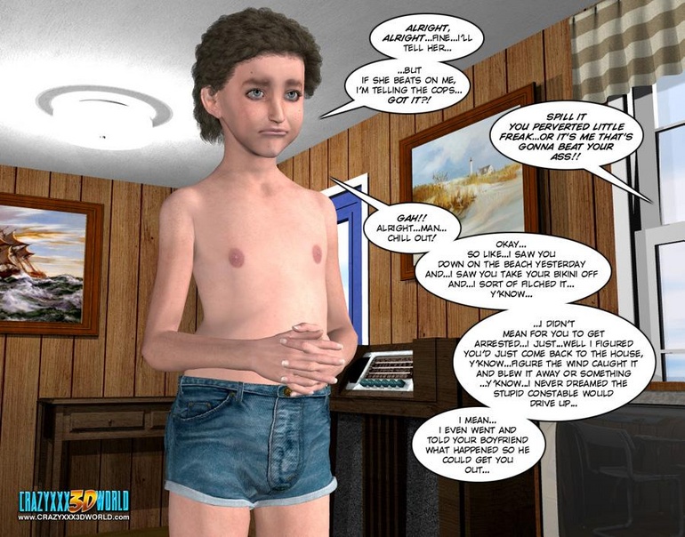 Young 3d dude flashing his huge rockhard cock - Cartoon Sex - Picture 9