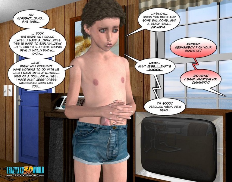 Young 3d dude flashing his huge rockhard cock - Cartoon Sex - Picture 11