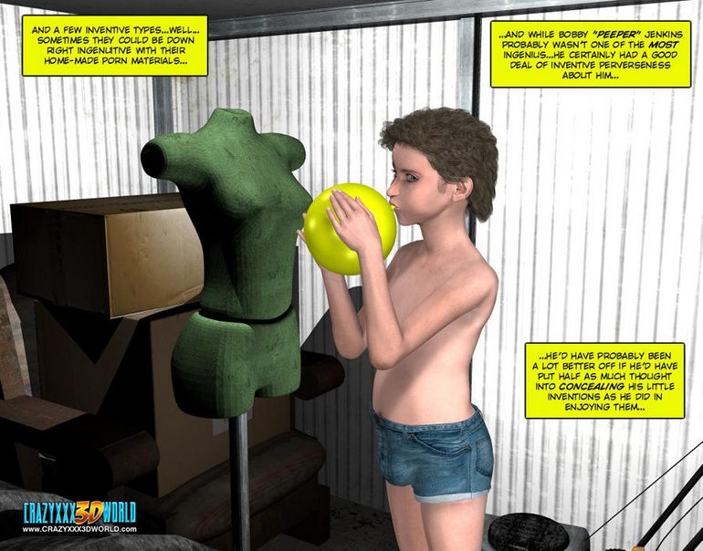 Big cocked young dude caught masturbating in - Cartoon Sex - Picture 4