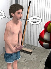 Big cocked young dude caught masturbating in - Cartoon Sex - Picture 11
