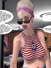 Young slim 3d guy seduced by older woman in - Cartoon Sex - Picture 13