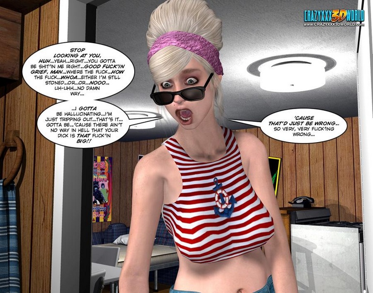 Young slim 3d guy seduced by older woman in - Cartoon Sex - Picture 13