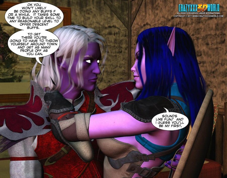 Nasty 3d elf girl gang banged by human beings - Cartoon Sex - Picture 2