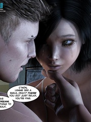 Awesome brunette 3d chick woke up at night - Cartoon Sex - Picture 5