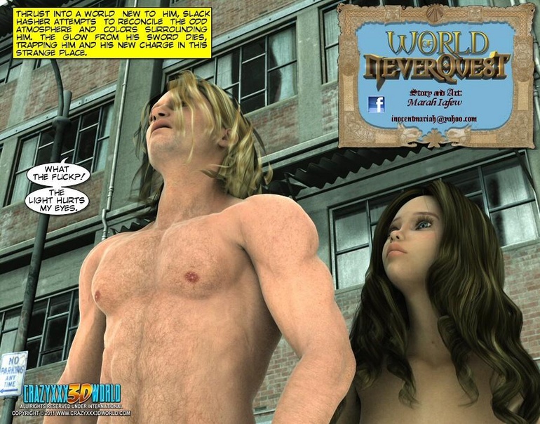 Naked knight and his 3d nude girlfriend came - Cartoon Sex - Picture 1