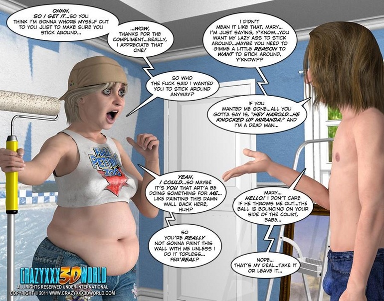 Nice shaped 3d guy seduced his fatty blonde - Cartoon Sex - Picture 7