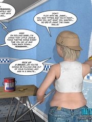 Nice shaped 3d guy seduced his fatty blonde - Cartoon Sex - Picture 9