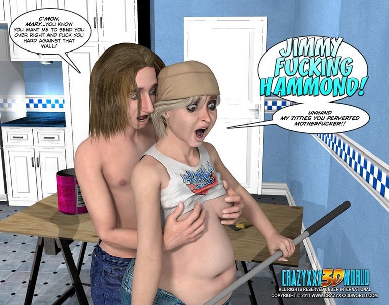 Nice shaped 3d guy seduced his fatty blonde - Cartoon Sex - Picture 11