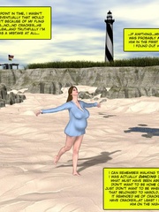 Horny busty 3d wife geetin naked on the beach - Cartoon Sex - Picture 5