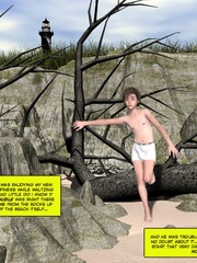 Horny busty 3d wife geetin naked on the beach - Cartoon Sex - Picture 6