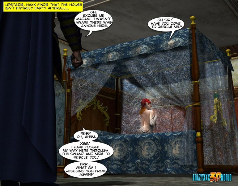 Lusty 3d redhead vampire girl seduced a king - Cartoon Sex - Picture 12
