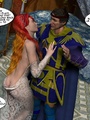 Lusty 3d redhead vampire girl seduced a - Picture 13